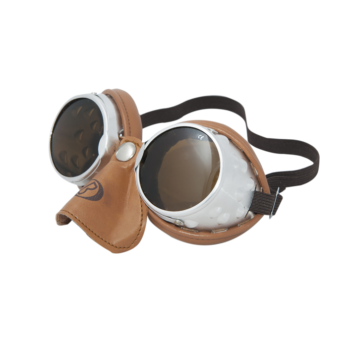 101 Sar Brown - Leather - Goggles Baruffaldi